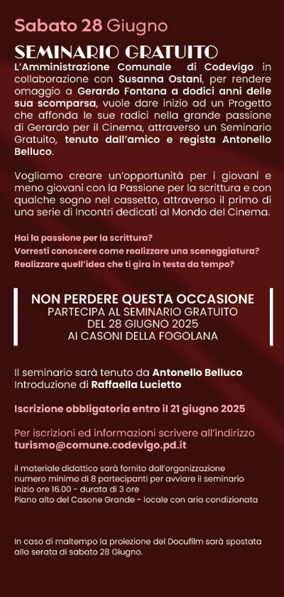 seminario cinema